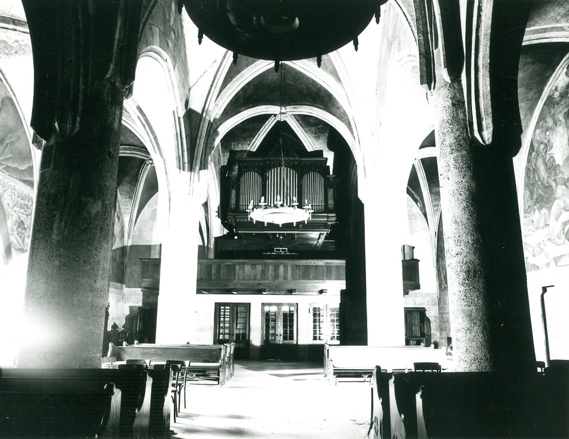 Crkva sv. Marka 1977. godine, unutrašnjost (Foto Nino Vranić)